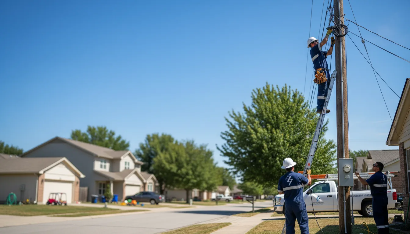 Residential electrician providing installation services in Blue Eye, MO